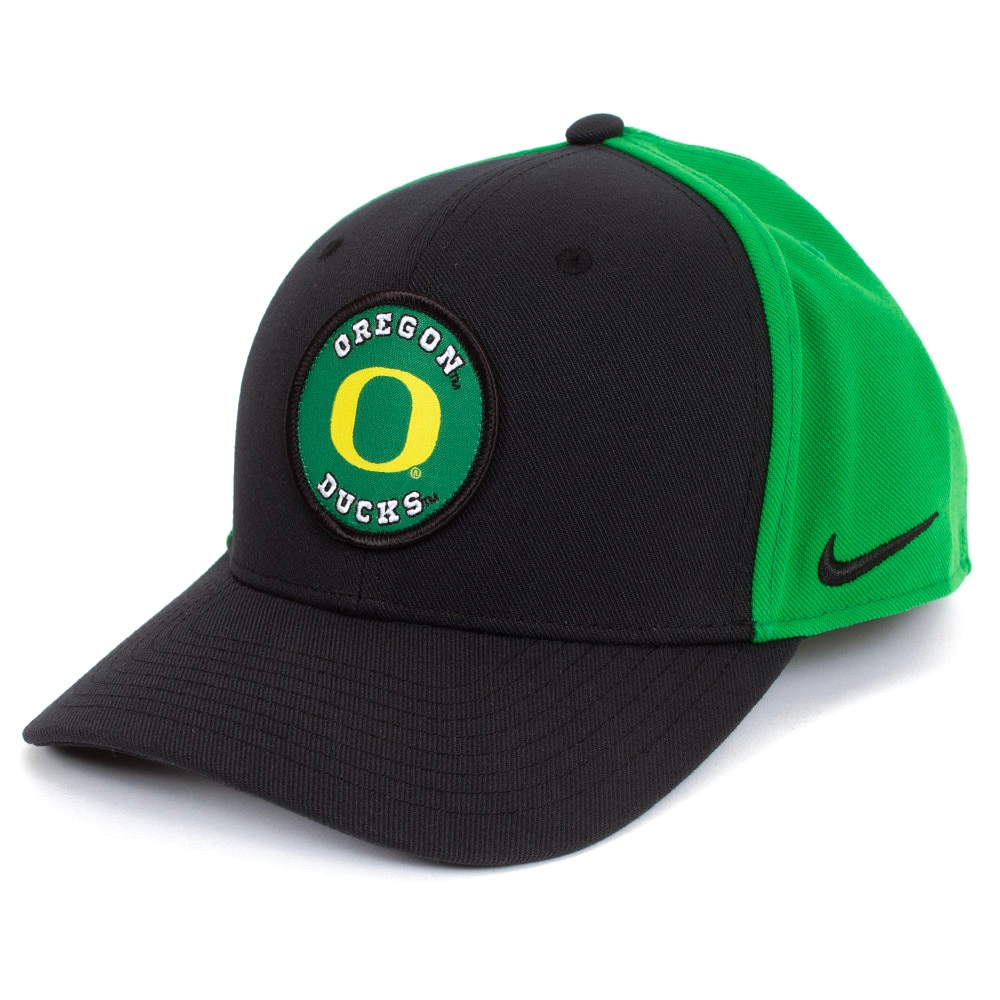 Classic Oregon O, Nike, Green, Curved Bill, Performance/Dri-FIT, Accessories, Unisex, Structured, Patch, Fighting Duck, Adjustable, Hat, 916399